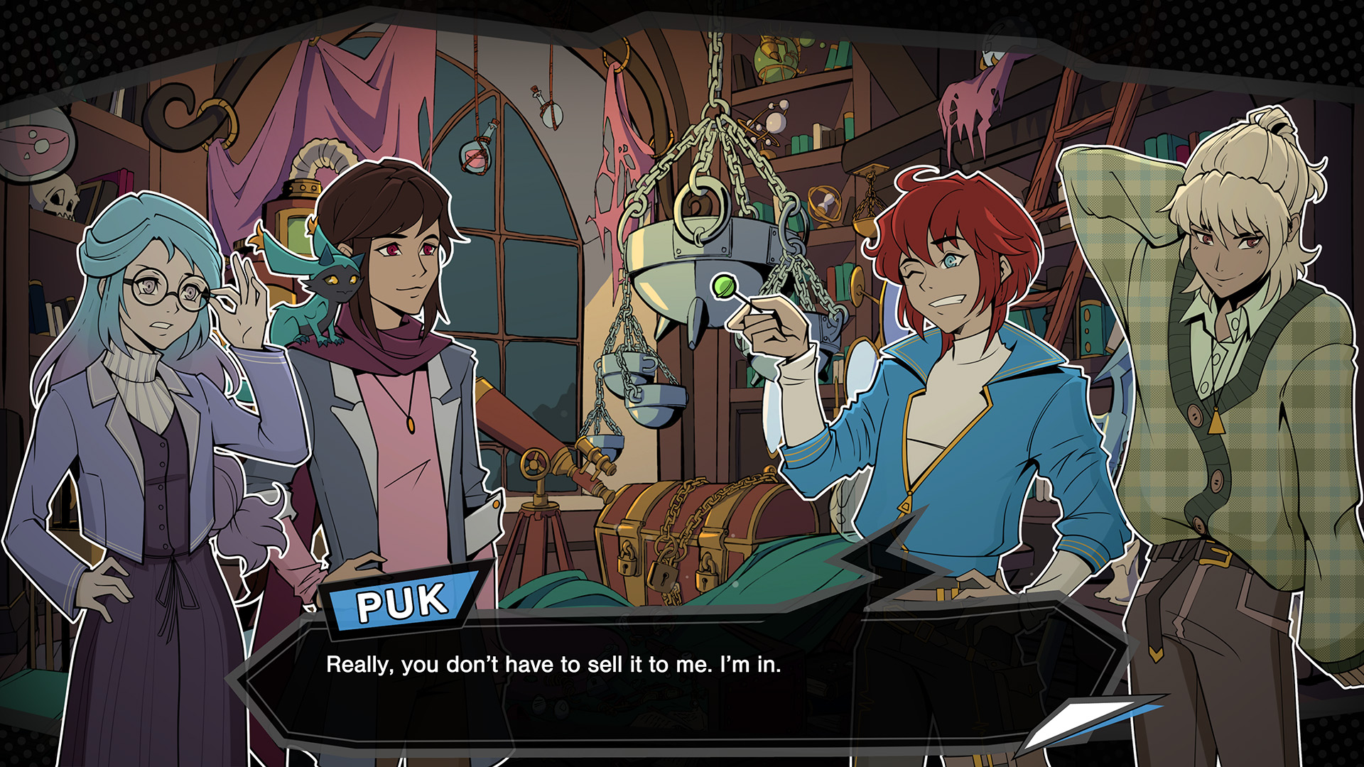 Hannah, Kim, and Puk in the hideout